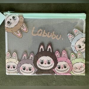 NWT Labubu Mesh Pouch in seafoam green